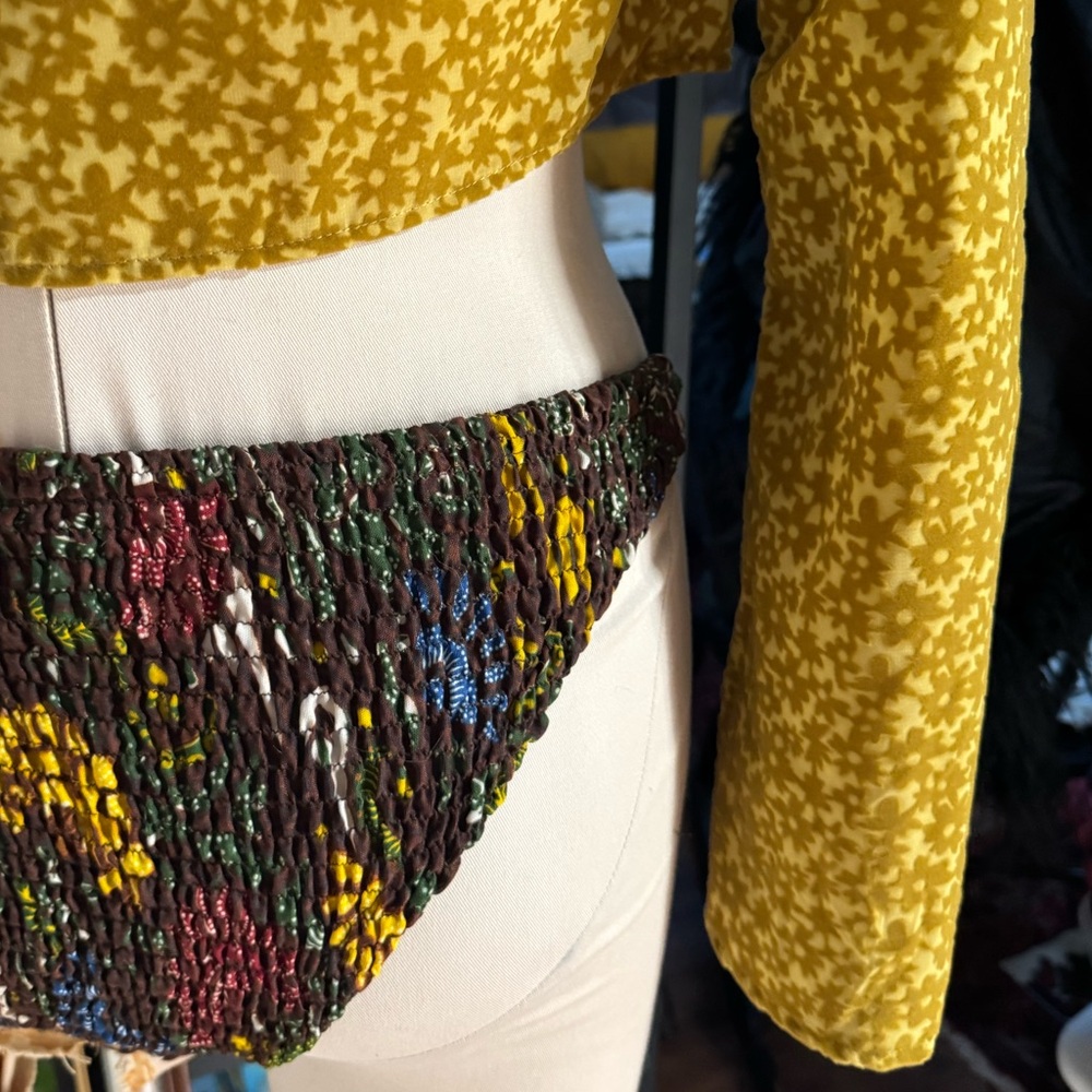 Multicolor Textured Bikini Bottom - Picture 5 of 6